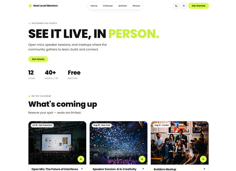 Next Level Mentors — Community & Media preview 3